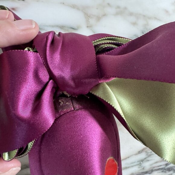 Christian Louboutin Fuschia Satin Anemone Stiletto Heels - Picture 14 of 15